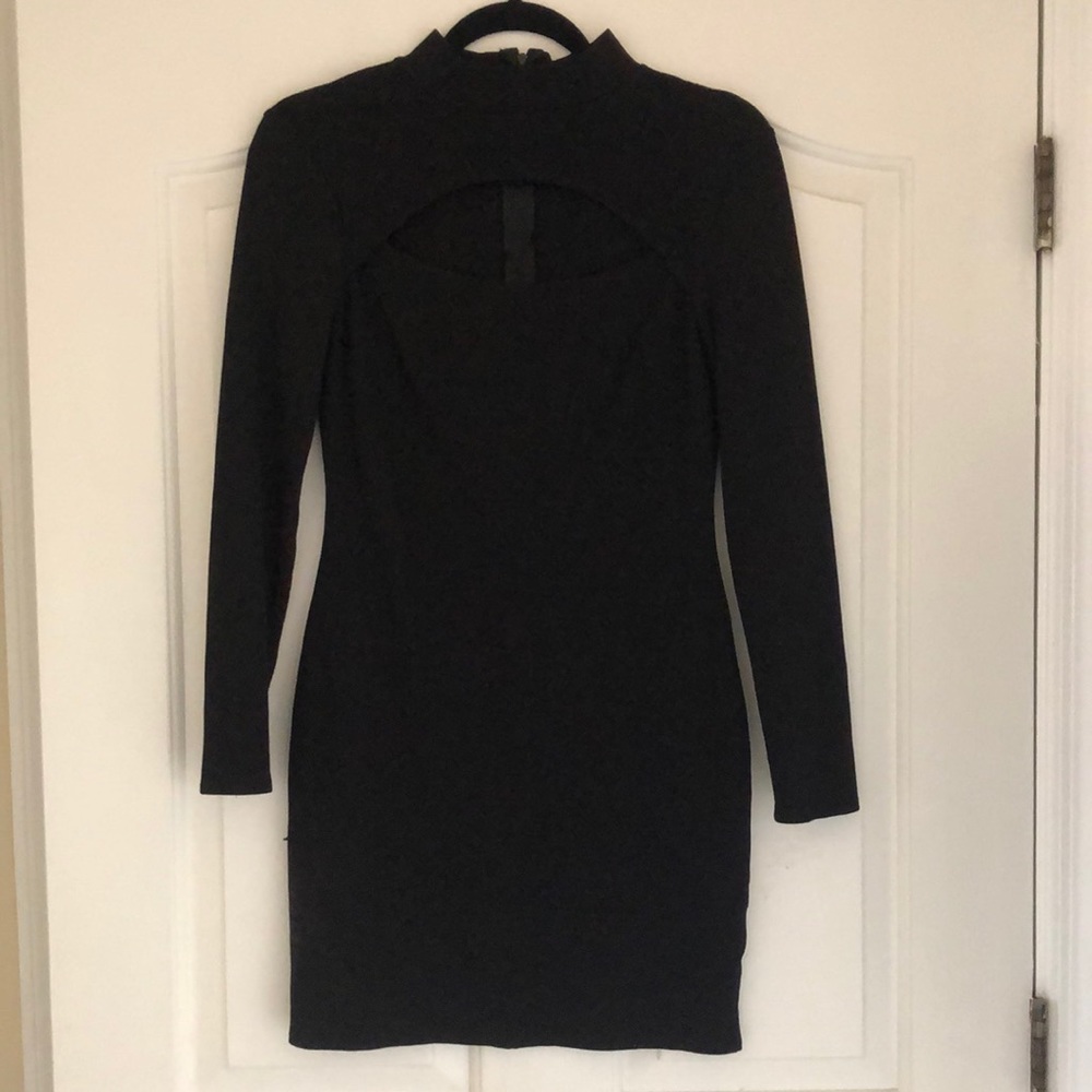Charlotte Russe Black Long Sleeve Dress